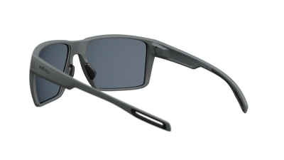 evil eye seaside Sportbrille – dark grey matt – LST® grey silver M – Rückansicht