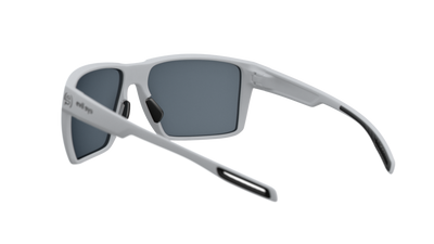 evil eye seaside Sportbrille – moonstone grey matt – LST® grey silver M – Rückansicht