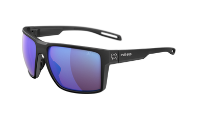 evil eye seaside Sportbrille – black matt – LST® active blue M – Seitenansicht