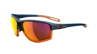 evil eye elate ng Sportbrille – dark blue matt – LST® active red M – Seitenansicht