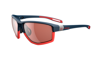 evil eye elate ng Sportbrille – dark blue matt – LST® active silver M – Seitenansicht