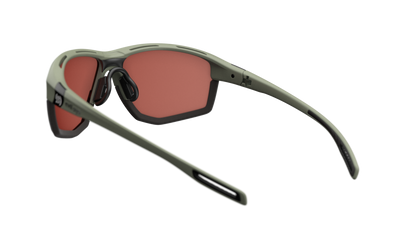 evil eye elate ng Sportbrille – forest green matt – LST® active silver M – Rückansicht