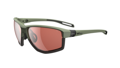 evil eye elate ng Sportbrille – forest green matt – LST® active silver M – Seitenansicht
