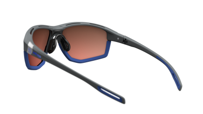evil eye elate ng Sportbrille – dark grey matt – LST® active blue M – Rückansicht