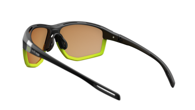 evil eye elate ng Sportbrille – black matt – LST® VARiO blue-green M – Rückansicht