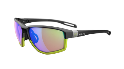 evil eye elate ng Sportbrille – black matt – LST® VARiO blue-green M – Seitenansicht