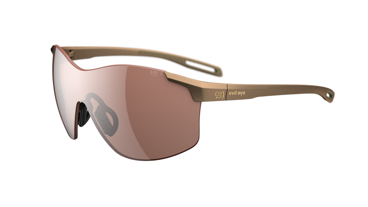 evil eye vistair-d Sportbrille – bronze metallic – LST® contrast silver M – Seitenansicht
