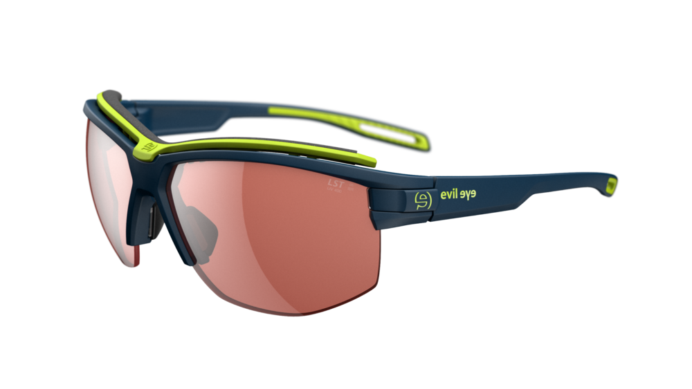 evil eye pathline pro Sportbrille – dark blue matt – LST® active silver M – Seitenansicht