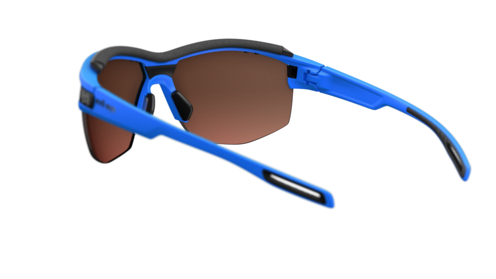 evil eye pathline pro Sportbrille – neon blue matt – LST® active blue M – Rückansicht