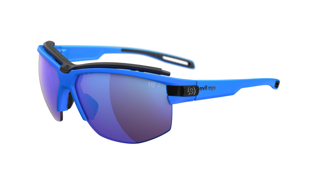 evil eye pathline pro Sportbrille – neon blue matt – LST® active blue M – Seitenansicht