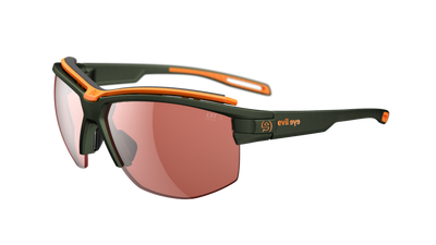 evil eye pathline pro Sportbrille – dark green metallic – LST® active silver M – Seitenansicht