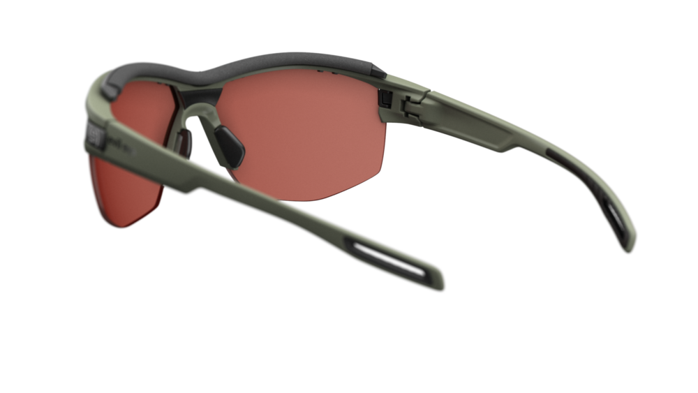 evil eye pathline pro Sportbrille – forest green matt – LST® active silver M – Rückansicht