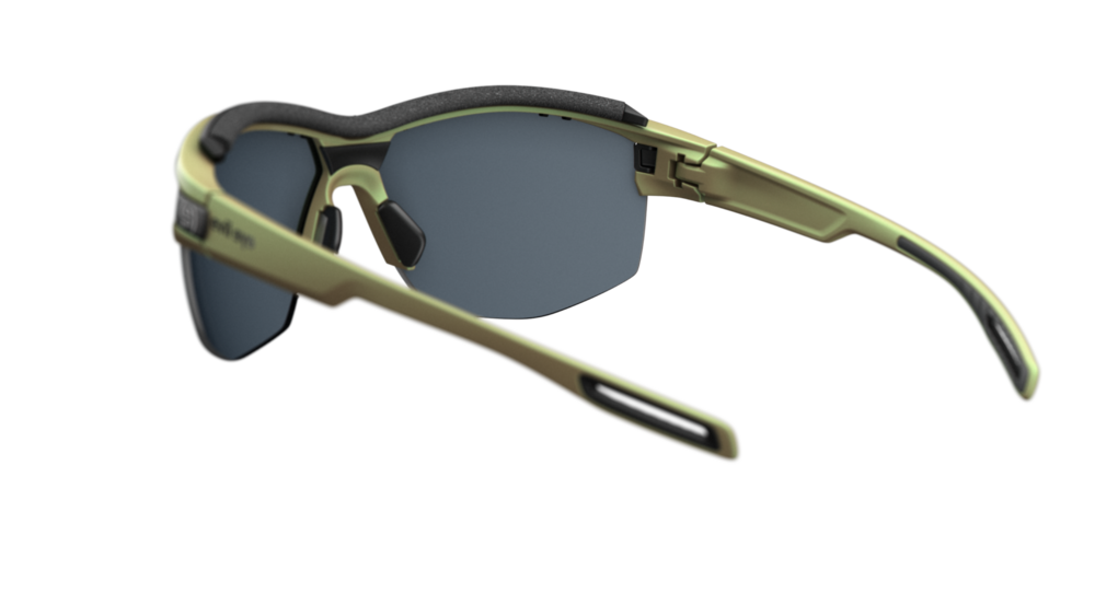 evil eye pathline pro Sportbrille – dynamic green matt – LST® grey silver M – Rückansicht