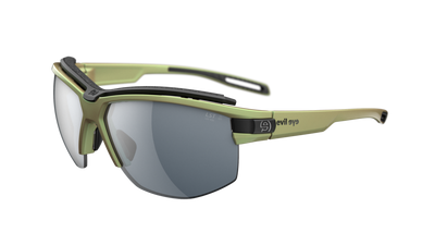 evil eye pathline pro Sportbrille – dynamic green matt – LST® grey silver M – Seitenansicht