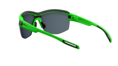 evil eye pathline pro Sportbrille – neon green matt – LST® grey silver M – Rückansicht