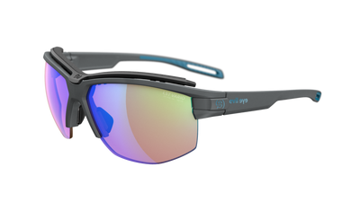 evil eye pathline pro Sportbrille – dark grey matt – LST® VARiO blue-green M – Seitenansicht