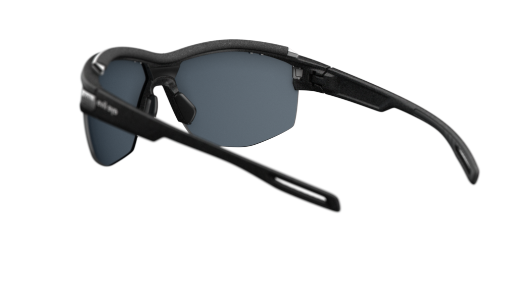evil eye pathline pro Sportbrille – night sky black matt – LST® grey silver M – Rückansicht