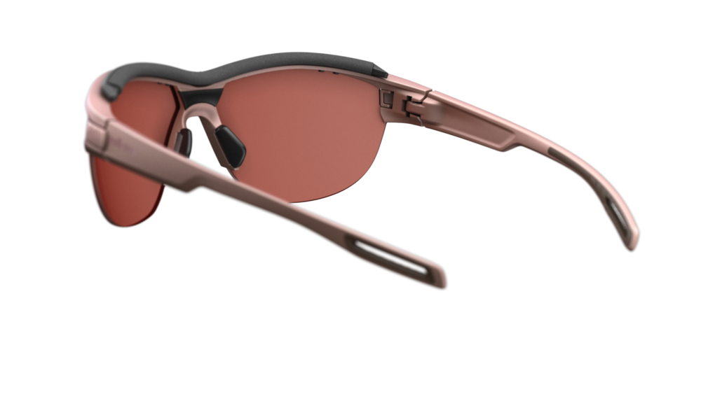 evil eye pathline.f pro Sportbrille – rose metallic – LST® active silver M – Rückansicht