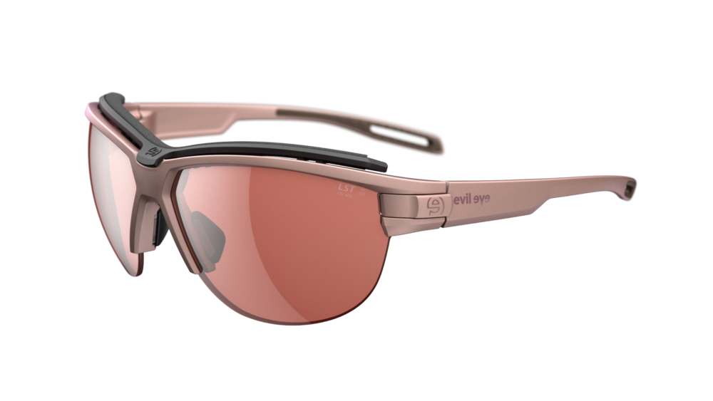 evil eye pathline.f pro Sportbrille – rose metallic – LST® active silver M – Seitenansicht