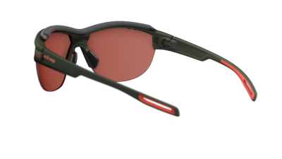 evil eye pathline.f pro Sportbrille – dark green metallic – LST® active silver M – Rückansicht