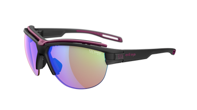 evil eye pathline.f pro Sportbrille – black matt – LST® VARiO blue-green M – Seitenansicht