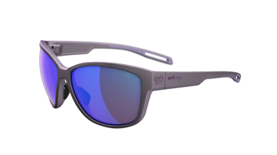 evil eye pika Sportbrille – grey violet metallic – LST® active blue M – Seitenansicht