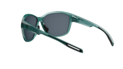 evil eye pika Sportbrille – aqua green transparent – LST® grey silver M – Rückansicht
