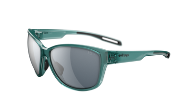 evil eye pika Sportbrille – aqua green transparent – LST® grey silver M – Seitenansicht