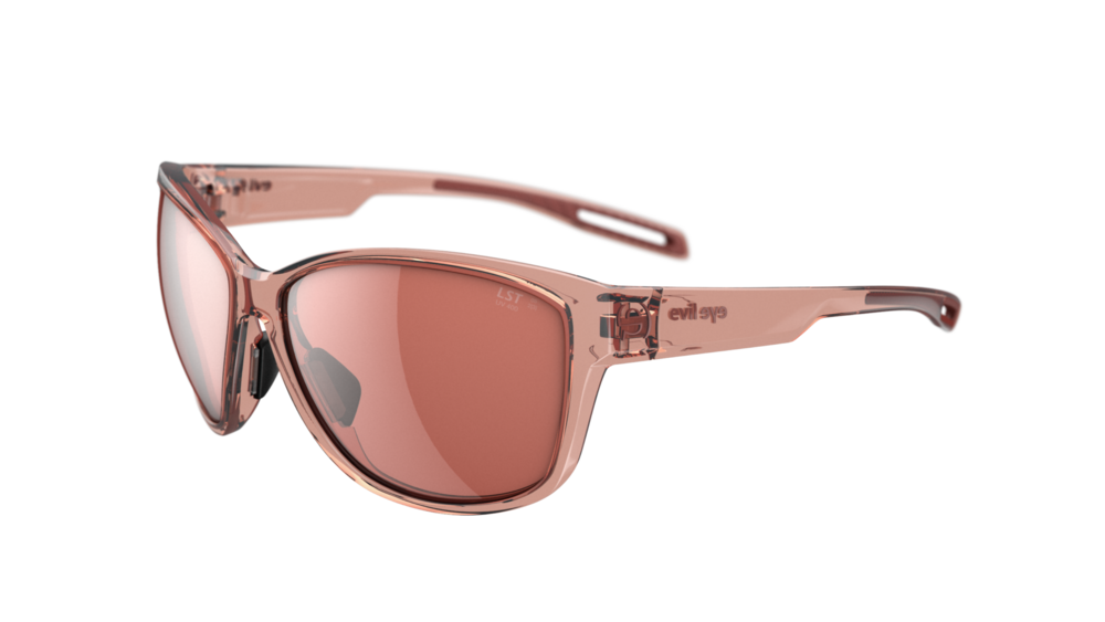 evil eye pika Sportbrille – mango transparent – LST® active silver M – Seitenansicht