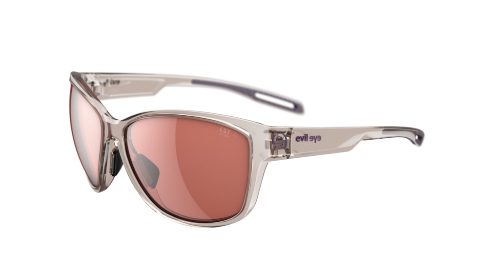 evil eye pika Sportbrille – rose transparent – LST® active silver M – Seitenansicht