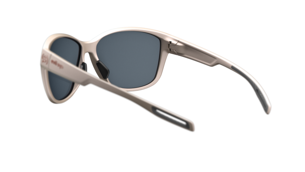 evil eye pika Sportbrille – champagne metallic – LST® grey silver M – Rückansicht