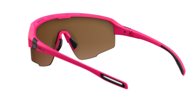 evil eye trailsense Sportbrille – neon pink matt – LST® active red M – Rückansicht