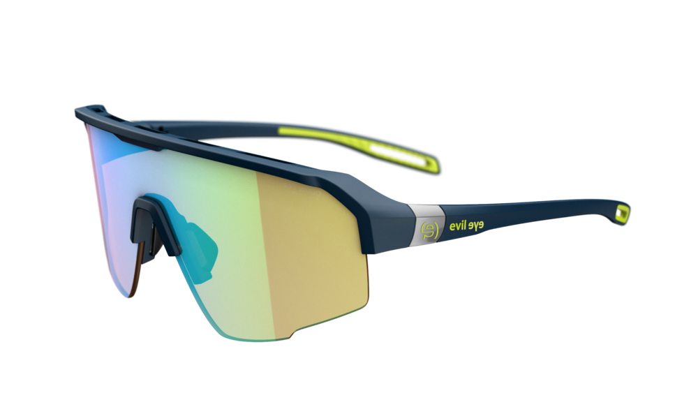evil eye trailsense Sportbrille – dark blue matt – LST® VARiO blue-green M – Seitenansicht