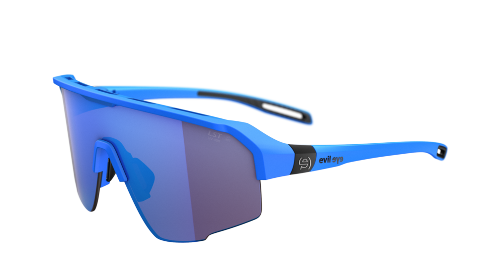 evil eye trailsense Sportbrille – neon blue matt – LST® active blue M – Seitenansicht