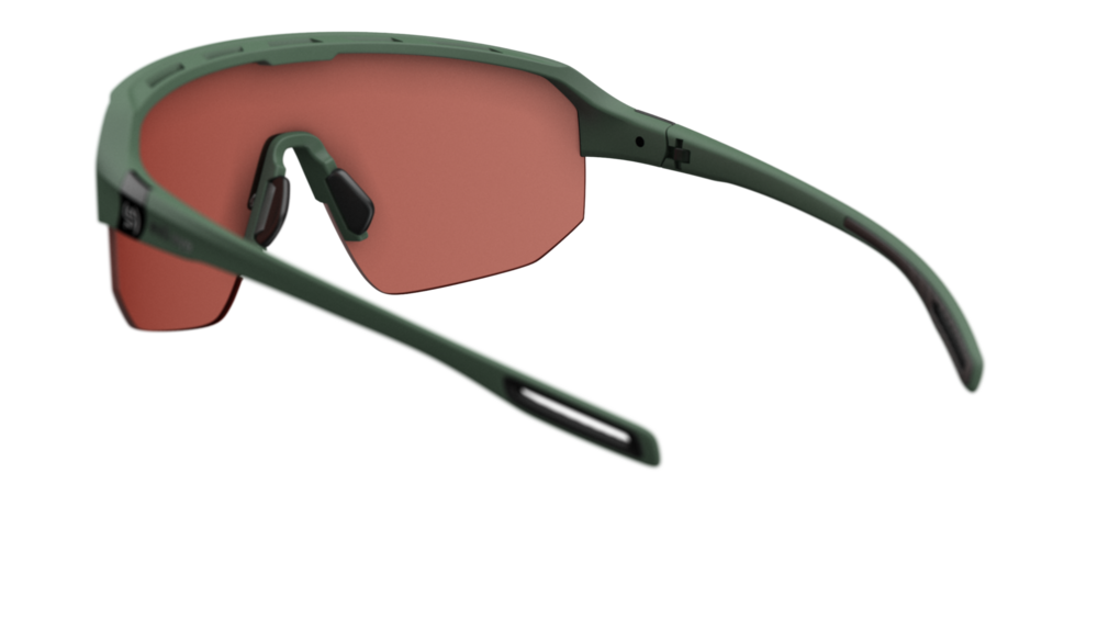 evil eye trailsense Sportbrille – forest green matt – LST® active silver M – Rückansicht