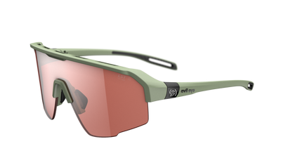 evil eye trailsense Sportbrille – forest green matt – LST® active silver M – Seitenansicht