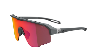 evil eye trailsense Sportbrille – dark grey matt – LST® active red M – Seitenansicht