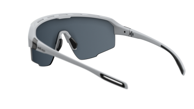 evil eye trailsense Sportbrille – moonstone grey matt – LST® grey silver M – Rückansicht