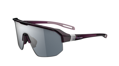 evil eye trailsense II Sportbrille – blackberry transparent – LST® grey silver M – Seitenansicht
