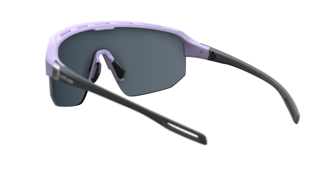 evil eye trailsense II Sportbrille – grape matt – LST® grey silver M – Rückansicht