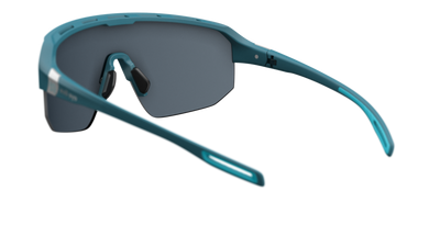 evil eye trailsense II Sportbrille – ocean blue matt – LST® grey silver M – Rückansicht