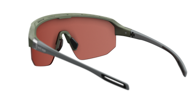 evil eye trailsense II Sportbrille – raw forest green matt – LST® active silver M – Rückansicht