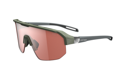 evil eye trailsense II Sportbrille – raw forest green matt – LST® active silver M – Seitenansicht