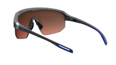 evil eye trailsense II Sportbrille – dark grey matt – LST® active blue M – Rückansicht