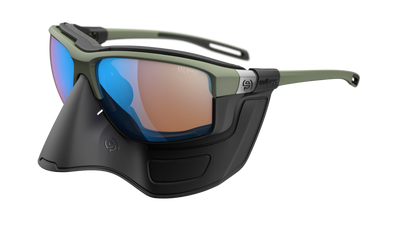 evil eye elate extreme Sportbrille – forest green matt – LST® blue light VARiO M – Rückansicht