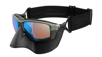 evil eye elate extreme Sportbrille – forest green matt – LST® blue light VARiO M – Seitenansicht