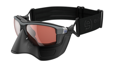 evil eye elate extreme Sportbrille – dark grey matt – LST® active silver M – Seitenansicht