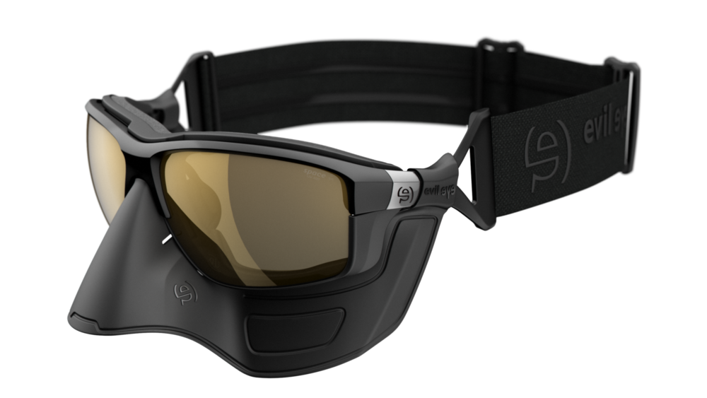 evil eye elate extreme Sportbrille – black matt – space M – Seitenansicht
