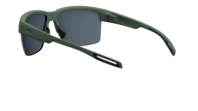 evil eye coastline Sportbrille – dark green matt – LST® grey silver M – Rückansicht