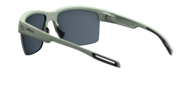 evil eye coastline Sportbrille – smoke green matt – LST® grey silver M – Rückansicht
